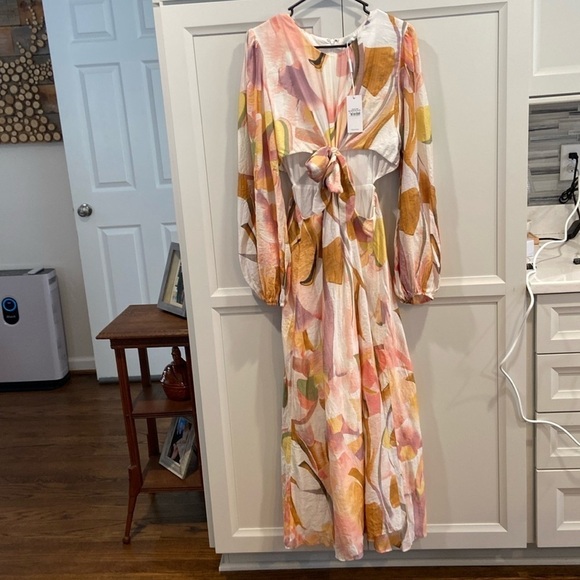 Petal & Pup Dresses & Skirts - Petal + Pup Laquin Long Sleeve Maxi Dress NWT - Pink XL